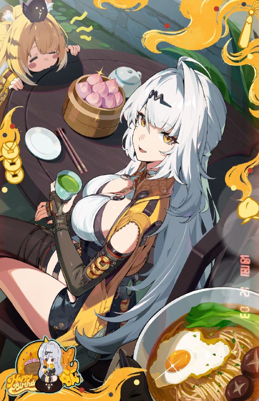 生日快乐仪玄丨园蔬愈珍馐「福福师姐！这笼寿桃包可是给师父庆生用的