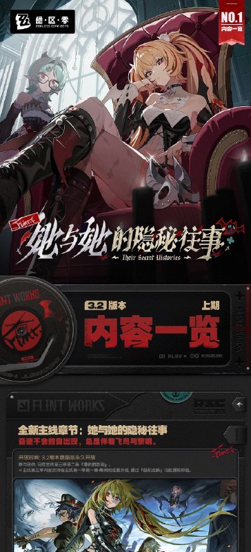 她与她的隐秘往事丨3.2版本内容一览（上期）绳匠们好，3.2版本现已开启！S级代理人[克拉蕾(电·锋御)]、[南宫羽(以太·击破)]与S级音擎[猩红渴望(锋御)]、[霓虹妄想(击破)]加入限时频段~更有主线新章「她与她的隐秘往事」、福利活动「天使应援大作战」、签到活动「惊喜放映企划」、主题活动「『弹球勇者』哐哐当！」等精彩内容更新，一起来看看吧！source @ZZZ_Game她与她的隐秘往事丨3.2版本内容一览（上期）绳匠们好，3.2版本现已开启！S级代理人[克拉蕾(电·锋御)]、[南宫羽(以太·击破)]与S级音擎[猩红渴望(锋御)]、[霓虹妄想(击破)]加入限时频段~更有主线新章「她与她的隐秘往事」、福利活动「天使应援大作战」、签到活动「惊喜放映企划」、主题活动「『弹球勇者』哐哐当！」等精彩内容更新，一起来看看吧！source @ZZZ_Game