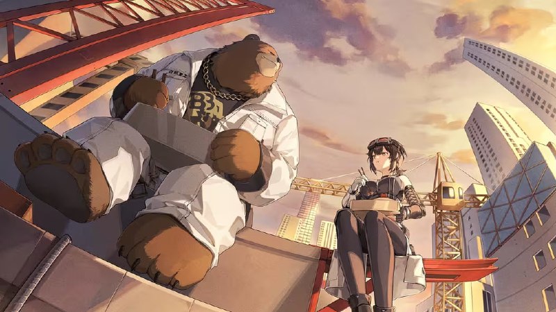 「桶外的黄昏」难得的休息时间偶尔会遇到难得的晚霞，而这里每一个寻常或特别的傍晚，都载着新艾利都的未来向前延伸