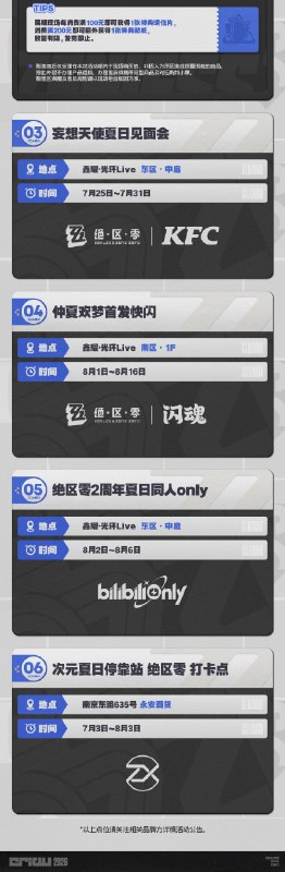 绝区零 Z·COMBO 夏日快闪 即将开启！嗯呐嗯呐哒！绝区零Z·COMBO夏日快闪情报更新，请绳匠查收~ ▼活动地点：上海 鑫耀·光环Live ▼活动时间：2026年7月25日~8月16日 —— 欢迎来到新艾利都！——source @ZZZ_Game #节日贺图绝区零 Z·COMBO 夏日快闪 即将开启！嗯呐嗯呐哒！绝区零Z·COMBO夏日快闪情报更新，请绳匠查收~ ▼活动地点：上海 鑫耀·光环Live ▼活动时间：2026年7月25日~8月16日 —— 欢迎来到新艾利都！——source @ZZZ_Game #节日贺图