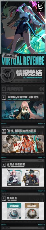 《绝区零》1.3版本前瞻特别节目 | 情报总览《绝区零》1.3版本「虚拟杀机」前瞻特别节目回顾长图 虚拟的考验，虚拟的街区