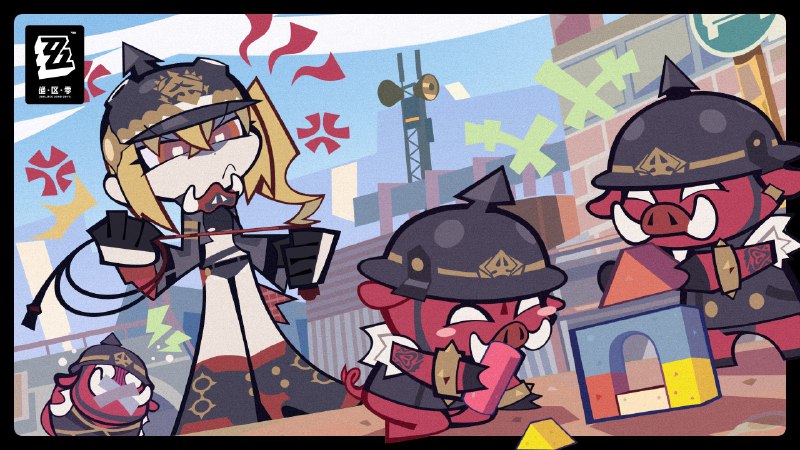 【丽都放大镜】露西篇投稿人：阿砖留言：哼哼！（译：工作的时候不要摸鱼！千万不要摸鱼！我本来是在认真给兄弟们放风的，但一不留神还是被大姐绑住了，兄弟们对不起...）source @ZZZ_Game #丽都放大镜