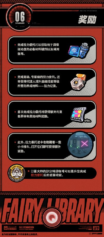 Fairy Library：拉力委托篇「哥哥，这次的拉力委托中，委托人已经做完了空洞内路径探索的工作，真不错！」「嗯，省去了探索的功夫，可以让代理人更专注于战斗