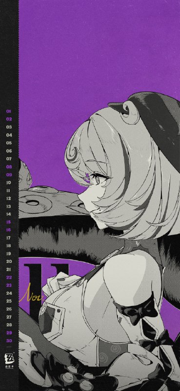 《绝区零》2025年11月月历壁纸「下雨天坐在海边发呆是件很惬意的事呢~」「你呢？喜欢雨天还是晴天~？」 亲爱的绳匠，欢迎下载&使用11月月历壁纸~▼ 原图获取方式点击下方链接，输入密码后即可下载