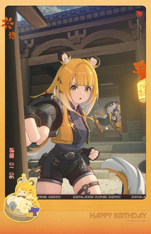 生日快乐橘福福丨对师姐好点「大师姐不愧是大师姐，就算是生日也丝毫不懈怠呢！」「这才哪到哪啊？师姐她今天的练功时长还没到位呢！」「好啦好啦，引壶师兄，快把准备好的大鸡腿拿出来吧，说好了从我的活动经费里出的