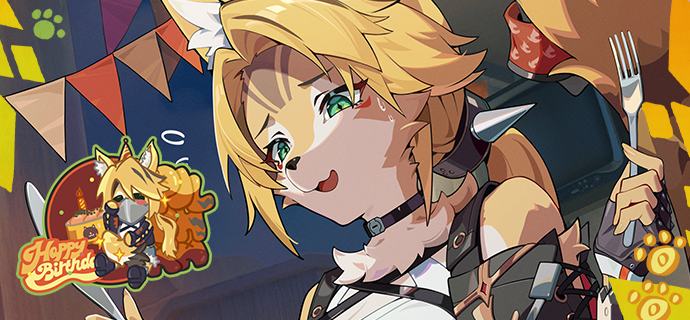 生日快乐波可娜丨尾巴可不是用来…「祝…生…乐！（吸吸）…你…快乐！…（吸吸吸）」「谢、谢谢大家