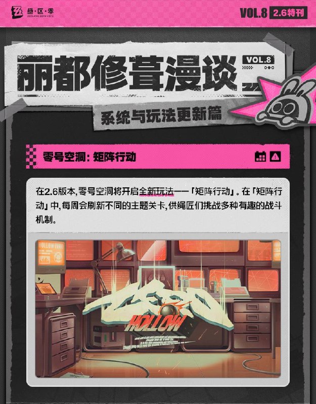 丽都修葺漫谈Vol.8：系统与玩法更新篇绳匠们好！本期为大家带来的是2.6版本系统与玩法更新的内容，一起来看看吧！source @ZZZ_Game #丽都修葺漫谈丽都修葺漫谈Vol.8：系统与玩法更新篇绳匠们好！本期为大家带来的是2.6版本系统与玩法更新的内容，一起来看看吧！source @ZZZ_Game #丽都修葺漫谈