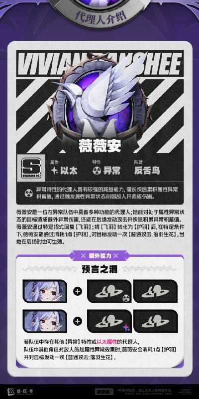 代理人机制介绍：薇薇安篇更新即将完成…资料库中已收录代理人【薇薇安】的战斗相关信息，重点内容解析完毕，请查收