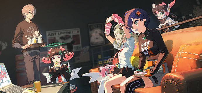 新年快乐丨加大马力！「是新年前的最终决战呢！看来，会有人在跨年的时候笑不出来哟~」「铃、千夏，玩了一晚上了，休息一下吧~」「哥哥，你挡到我的屏幕了！！」「这一把！我一定会赢！爱芮，来当我的外援吧！」「啊？我…我也要玩吗？」source @ZZZ_Game #节日贺图新年快乐丨加大马力！「是新年前的最终决战呢！看来，会有人在跨年的时候笑不出来哟~」「铃、千夏，玩了一晚上了，休息一下吧~」「哥哥，你挡到我的屏幕了！！」「这一把！我一定会赢！爱芮，来当我的外援吧！」「啊？我…我也要玩吗？」source @ZZZ_Game #节日贺图