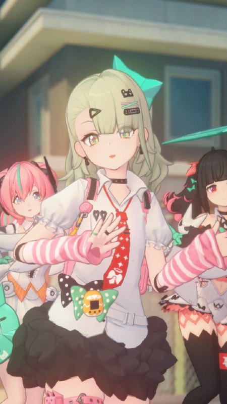 台上一分钟，台下十年功「为了让大家的舞蹈更加熟练，一起去特训吧~」「确定要...要在这里嘛？！」「没问题的千夏~ 想想我们在舞台上要面对那么多观众呐！」source @ZZZ_Game