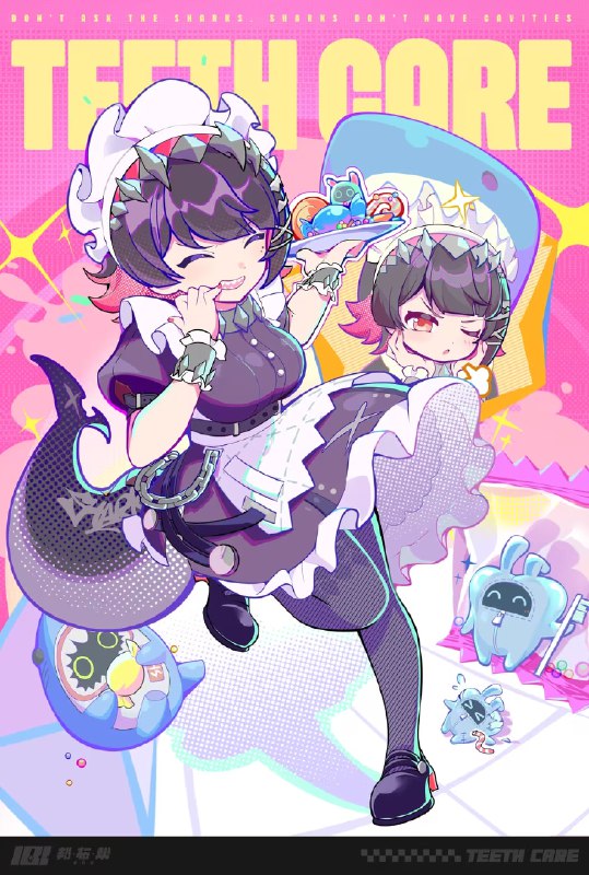 「鲨鱼、没有蛀牙！」「为什么能一口咬碎棒棒糖？鲨鱼的牙可是很锋利的哦，看好了，啊——」source @BangBooBang #爱牙日「鲨鱼、没有蛀牙！」「为什么能一口咬碎棒棒糖？鲨鱼的牙可是很锋利的哦，看好了，啊——」source @BangBooBang #爱牙日