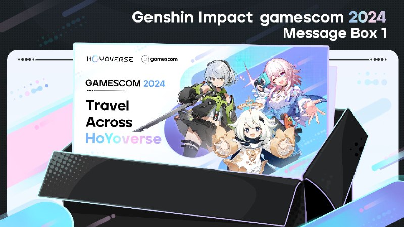 Genshingamescom 2024 Message Box 1 | Official Website Launched!Dear Traveler, Genshin Impact will be participating in gamescom 2024 held in Cologne, Germany from August 21 – 25, 2024. Visit the HoYoverse gamescom page to learn more about the convention, interviews, and other details.For more information, please visit: 