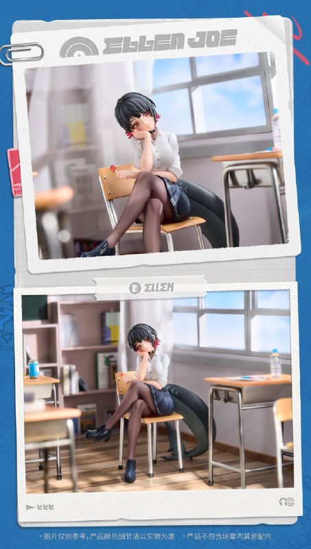 新品情报 | LIMEPIE系列 艾莲·乔 1/8手办「嗯…今天的日程：家庭餐厅？街机厅？书店？还有…」………………「对我的日程有意见？有意见也不采纳…」亲爱的绳匠，天猫「绝区零三Z官方旗舰店」、米游社「绝区零」商城将于1月17日20:00开启「LIMEPIE系列 艾莲·乔 1/8手办 从周一到周五Ver.」的预售