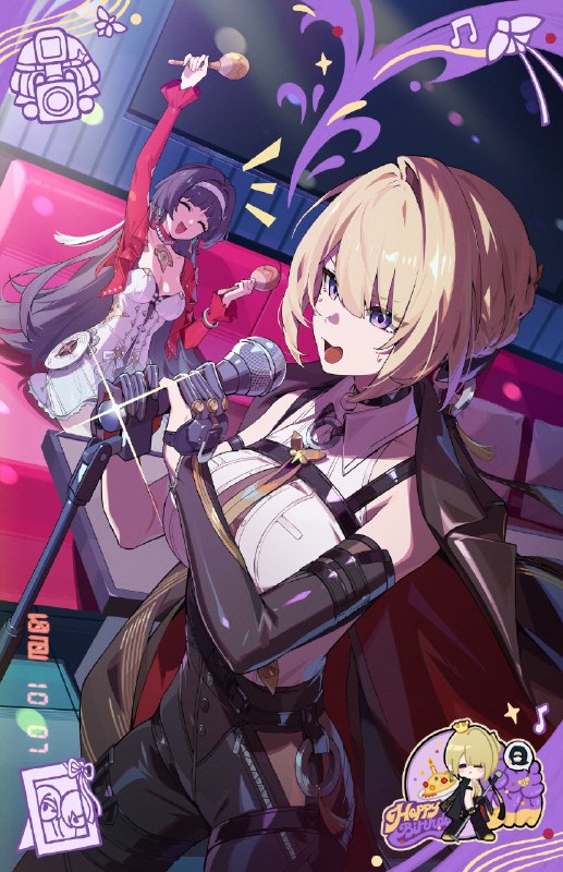 生日快乐伊芙琳丨此刻的闪耀「伊芙！把工作都抛到脑后吧，今天就换我来为你应援~」「小姐…」「哎呀，别害羞嘛！我帮你起个头吧~」「♪再不会让承诺被敷衍…」source @ZZZ_Game #生日贺图生日快乐伊芙琳丨此刻的闪耀「伊芙！把工作都抛到脑后吧，今天就换我来为你应援~」「小姐…」「哎呀，别害羞嘛！我帮你起个头吧~」「♪再不会让承诺被敷衍…」source @ZZZ_Game #生日贺图