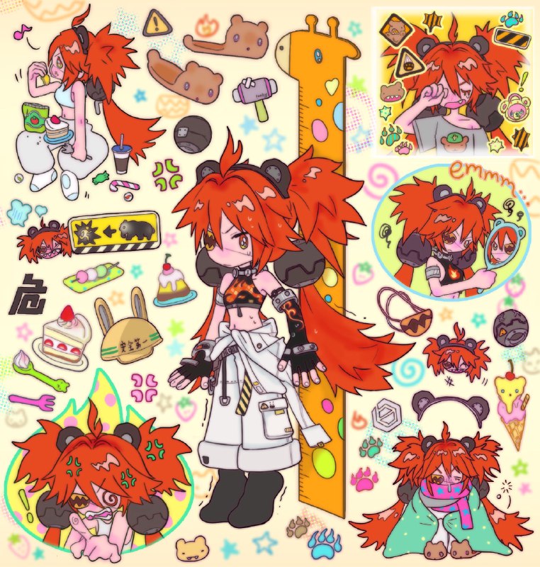 过塑手账丨烈火熊心「啊啊啊啊！今天怎么会冷成这样！」「热胀冷缩，测量结果出现严重误差