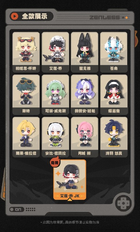 新品情报丨TinyAgents 小小代理人 Q版手办盲盒亲爱的绳匠，天猫「绝区零三Z官方旗舰店」、米游社「绝区零」商城、抖音「绝区零周边旗舰店」将于7月22日20:00开启「TinyAgents 小小代理人 Q版手办盲盒」的贩售