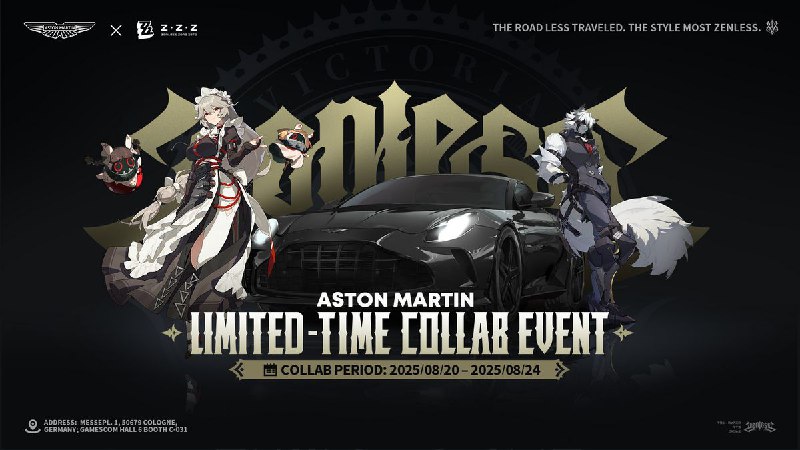 Aston Martin × Zenless Zone Zero Collab: Gamescom Event Announced!