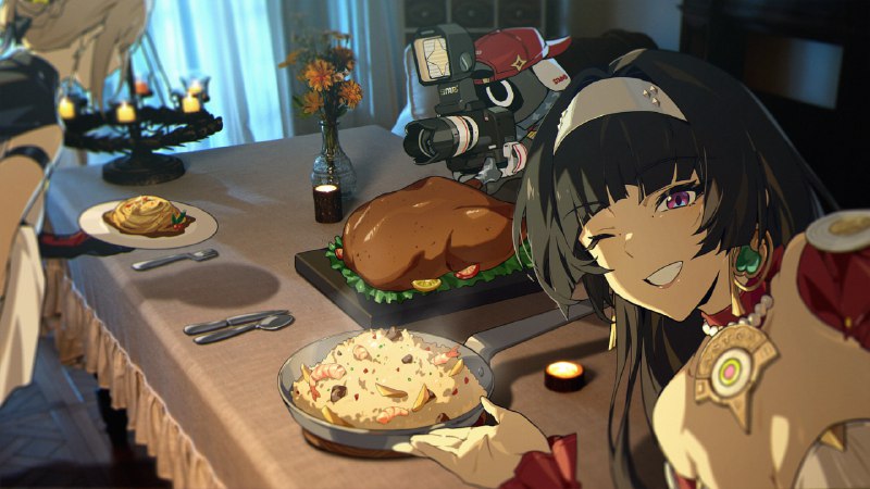 伊芙做的菜好好吃！！！当然，我的炒饭也很棒！嘿嘿，和重要的人一起吃饭的感觉真好~source @YaoJiayin