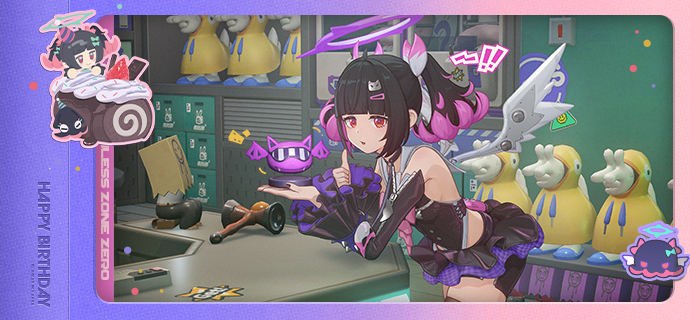 生日快乐南宫羽丨绝无仅有的大奖「欢迎光临『盒』玩具店，我是今日店长南宫羽，有什么问题都可以找我哦~」「推荐的产品嘛...不如试试来一发扭蛋吧！」「我手上这款摆件就是其中的奖品之一哦，很可爱吧！」「哦？你说不是大奖？但我觉得对今天的我来说，就是绝无仅有的大奖哦~」source @ZZZ_Game #生日贺图生日快乐南宫羽丨绝无仅有的大奖「欢迎光临『盒』玩具店，我是今日店长南宫羽，有什么问题都可以找我哦~」「推荐的产品嘛...不如试试来一发扭蛋吧！」「我手上这款摆件就是其中的奖品之一哦，很可爱吧！」「哦？你说不是大奖？但我觉得对今天的我来说，就是绝无仅有的大奖哦~」source @ZZZ_Game #生日贺图