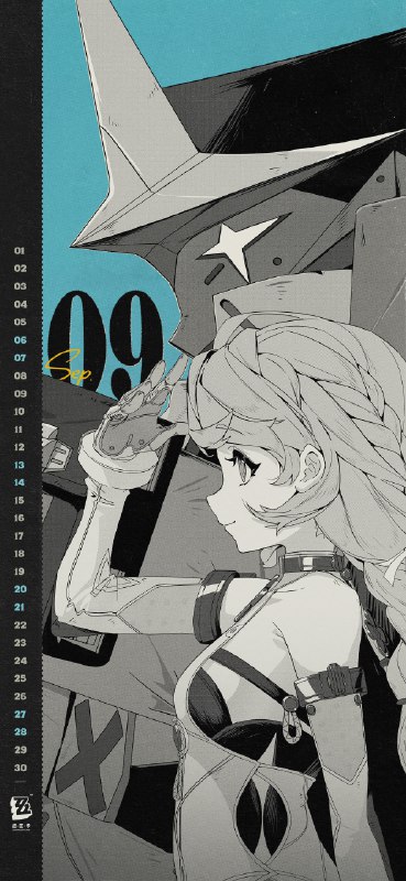 《绝区零》2025年9月月历壁纸「今天天气很好，很适合在太阳照不到的狭窄空间活动呢~」「这根狭窄到令人安心的水泥管是我之前发现的秘密基地哦！一起在这里蜷缩着身子直到天黑吧~」 亲爱的绳匠，欢迎下载&使用9月月历壁纸~▼ 原图获取方式点击下方链接，输入密码后即可下载