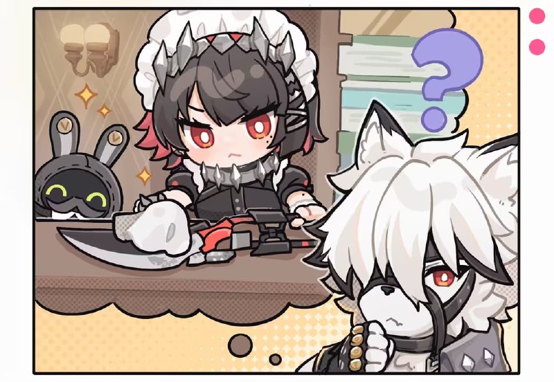 「开学前夜」艾莲整个暑假都在忙家政的委托呢，虽然白天看起来慵慵懒懒的，原来这么晚了还在加班收尾，真是个努力的好孩子啊......等等？？source @BangBooBang「开学前夜」艾莲整个暑假都在忙家政的委托呢，虽然白天看起来慵慵懒懒的，原来这么晚了还在加班收尾，真是个努力的好孩子啊......等等？？source @BangBooBang