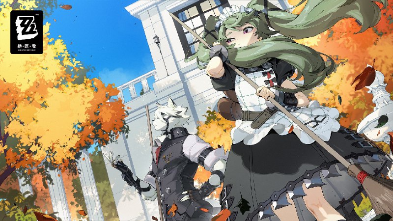 秋分 | 小心头顶的落叶，也小心突然的寒意~“呀——！今天的风好大…”“……”“嗯？莱卡恩先生？您刚刚说什么了吗？”“只是感叹秋分到了…该调整雇主的出行衣物了