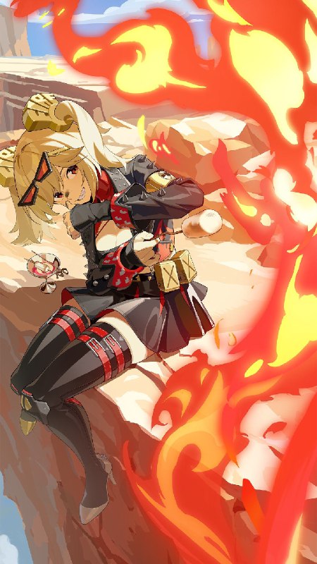 不可售影像丨柏妮思·怀特「嗯~火焰的味道，真香！」「用来做燃油饮的装饰也不错呢！」—— 欢迎来到新艾利都！——source @ZZZ_Game #不可售影像不可售影像丨柏妮思·怀特「嗯~火焰的味道，真香！」「用来做燃油饮的装饰也不错呢！」—— 欢迎来到新艾利都！——source @ZZZ_Game #不可售影像