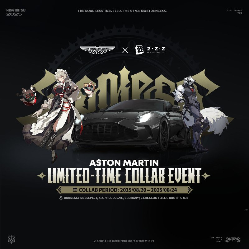 Aston Martin × Zenless Zone Zero Collab: Gamescom Event Announced!