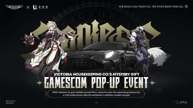 Aston Martin × Zenless Zone Zero Collab: Gamescom Event AnnouncementDear Proxies, complete missions at the event site to receive exclusive collab merch! You'll also have a chance to win a limited edition 1:18 scale model car of the 2024 Aston Martin Vantage!source @ZZZ_Game #hoyoverseAston Martin × Zenless Zone Zero Collab: Gamescom Event AnnouncementDear Proxies, complete missions at the event site to receive exclusive collab merch! You'll also have a chance to win a limited edition 1:18 scale model car of the 2024 Aston Martin Vantage!source @ZZZ_Game #hoyoverse