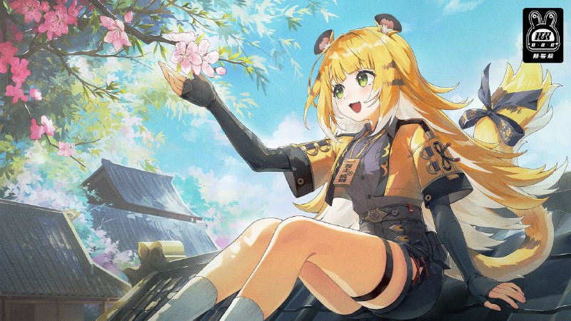 「解忧晴」 橘福福 第二季  “石栏杆畔榴花发，相对狸奴坐晚晴……”“等一下，我才不是猫！”source @BangBooBang #绝区零 #绝区零橘福福 #绝区零第二季 #世界定格帧