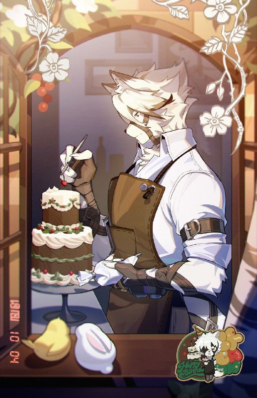 生日快乐莱卡恩丨在黎明破晓前「用刀刃贴着奶油表面抹开，不断调整角度，带走多余的奶油