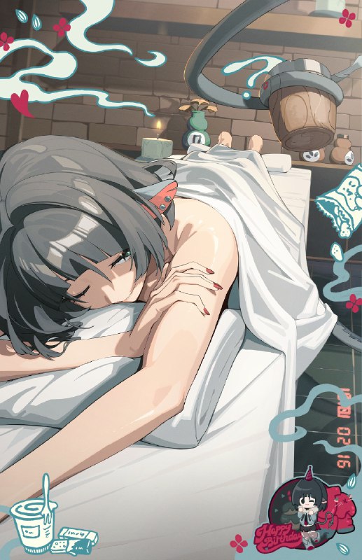 生日快乐简丨在伪装和伪装之间「嗯~终于可以放松一下了~」「最近肩膀好像有点僵硬，等会儿按完我可能就不想起来了