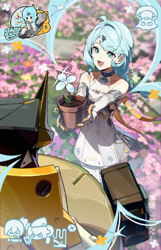 生日快乐「席德」丨花开半时「花海开得真好~但只有我们欣赏，会不会有点自私呢…」「嗯~听起来就像『煤球』非要霸占『老席德』的驾驶舱一样