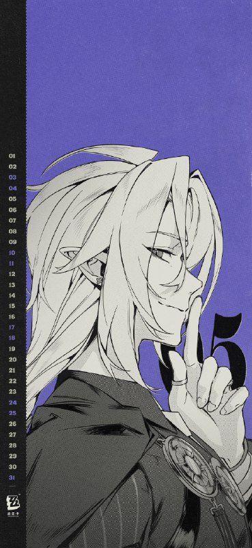 《绝区零》2025年5月月历壁纸「嘘——好巧啊！竟然在这里遇到店长大人~」「其实我现在有点低血糖......方便的话能陪我去买奶油蛋糕吗？当然，我请客~」 亲爱的绳匠，欢迎下载&使用5月月历壁纸~▼ 原图获取方式点击下方链接，输入密码后即可下载