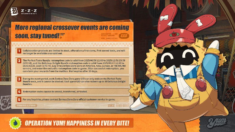 《美味大作战》 | 绝区零全球美味联动活动详情嗯呢嗯呢？（饿了吗？）新艾利都即将在2.0版本期间开启第一届环球《美味大作战》活动