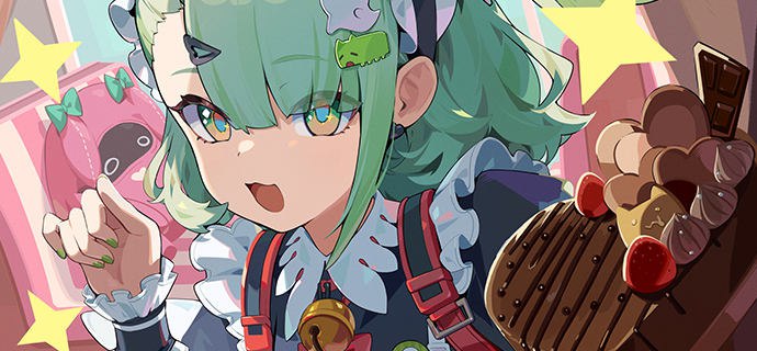 午后茶歇丨甜蜜魔法吟唱中「欢、欢迎回家~这是特别为您献上的巧可巧可…呃…绵绵蛋糕！」「请允许千夏，为您施展能让巧克力更加甜蜜的魔法吧！」「什么？您…您点的是草莓口味的吗？！对不起！！我、不对！千夏马上去给您换一份！！」source @ZZZ_Game午后茶歇丨甜蜜魔法吟唱中「欢、欢迎回家~这是特别为您献上的巧可巧可…呃…绵绵蛋糕！」「请允许千夏，为您施展能让巧克力更加甜蜜的魔法吧！」「什么？您…您点的是草莓口味的吗？！对不起！！我、不对！千夏马上去给您换一份！！」source @ZZZ_Game