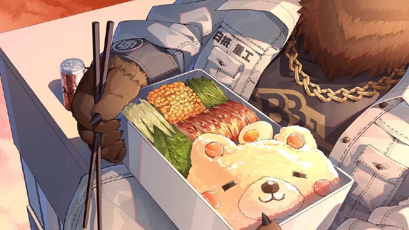 「桶外的黄昏」难得的休息时间偶尔会遇到难得的晚霞，而这里每一个寻常或特别的傍晚，都载着新艾利都的未来向前延伸