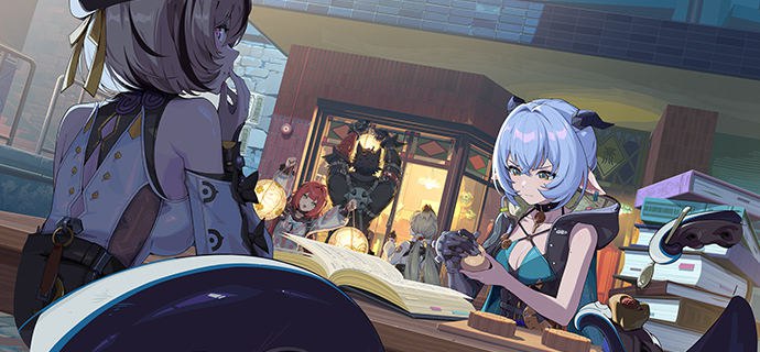 月下故事会丨镜花水月「爱丽丝，你知道关于那轮月亮的都市传说吗？」「每当满月透过玻璃，那些潜伏在我们身边的狼希人便会在镜中幻化成嗜血的以骸，狩猎每一对兔耳！」「啊啊啊…真…真的吗？！！」「噢！！真的有这种以骸吗，好想亲眼看一看呢~只狩猎兔耳…那手掌应该会是剪刀一样的构造吧！」……「讨论着怪谈的年轻人们，不知不觉间也得到了怪谈的回应